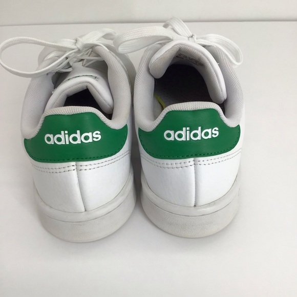 Adidas Men’s Advantage Sneakers Cloud White/Green Casual Career Size 8 main image 8